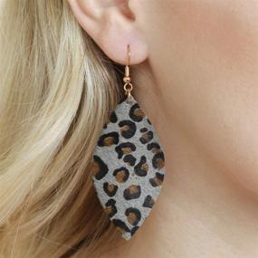 img 3 attached to RIAH FASHION Genuine Geometric Earrings Girls' Jewelry