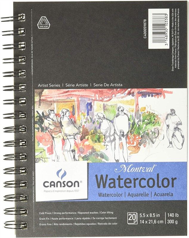 canson artist watercolor side wire 로고