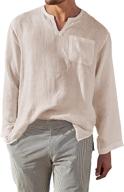 👔 audate casual grandad collarless shirts for men's clothing logo