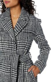 img 3 attached to 👗 Elegant and Timeless: Cole Haan Women's Long Wool Trench Coat - Luxurious Style for All Occasions