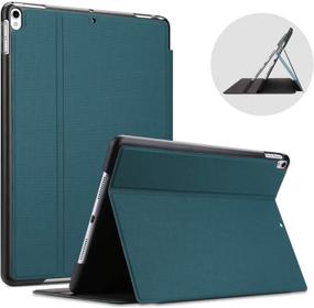 img 4 attached to 📱 ProCase iPad Air 3 10.5-inch 2019 / iPad Pro 10.5-inch 2017 Case - Slim Stand Protective Folio Smart Cover for iPad Air 10.5-inch (3rd Generation) 2019 / iPad Pro 10.5-inch 2017 - Teal