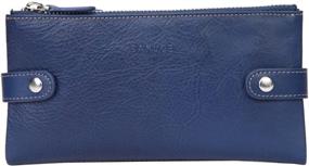 img 4 attached to Women's Banuce Genuine Leather Bifold Wallet – Handbags and Wallets