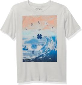 img 3 attached to 👕 Lucky Brand Рубашка с графическим принтом для мальчиков: стильная футболка на короткий рукав для крутых детей