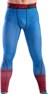 🕷️ spider printed men's compression leggings: red plume tight sport pants logo