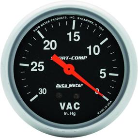 img 1 attached to 📈 Auto Meter 3484 Sport-Comp Mechanical Vacuum Gauge, 2.625-inch