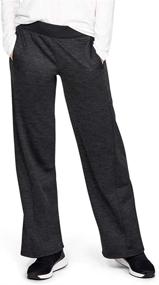 img 4 attached to Stay Comfortable and Stylish with Under Armour Women's Armour Fleece Open Pants