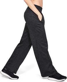 img 3 attached to Stay Comfortable and Stylish with Under Armour Women's Armour Fleece Open Pants