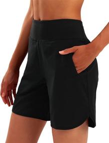 img 2 attached to 🏃 Stelle Women's Running Shorts - Quick-Dry Gym Athletic Shorts with Pockets (3"/4"/7")