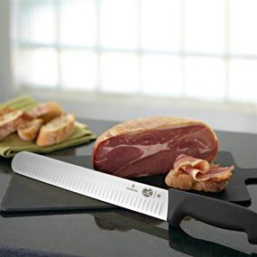 img 2 attached to Enhanced SEO: Victorinox Fibrox Pro 12-inch Slicing Knife with Granton Blade