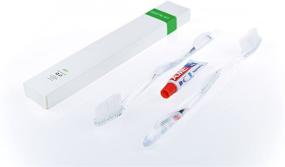 img 1 attached to 🦷 Convenient ECO Amenities Manual Disposable Toothbrush with Toothpaste – Individually Wrapped for On-the-Go Hygiene (100 Sets per Case)