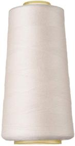 img 1 attached to 🧵 All-Purpose Polyester Sewing and Embroidery Thread Cone for Quilting, Serger, Overlock, Merrow, and Single Needle Machines - 3000 Yards Each