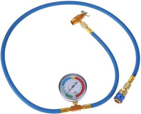 img 4 attached to 🚗 Aupoko Car AC Refrigerant Charge Hose with Gauge and R134A Can Tap Valve: Complete Recharge Kit with Low Pressure Gauge and 59'' Recharge Hose