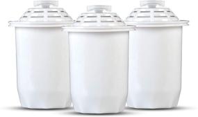 img 3 attached to 💧 Santevia Classic Alkaline Water Filter Value Pack - 3-Pack Home Water Pitcher Filter: Adds Minerals, Makes Alkaline Water, Filters Chlorine and Lead