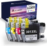 🖨️ allwork compatible lc3013 ink cartridges: superior quality replacement for brother lc3013 ink cartridges (4 pack kcmy) – perfect for brother mfc-j895dw mfc-j690dw mfc-j491dw mfc-j497dw printer logo