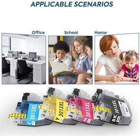img 2 attached to 🖨️ Allwork Compatible LC3013 Ink Cartridges: Superior Quality Replacement for Brother LC3013 Ink Cartridges (4 Pack KCMY) – Perfect for Brother MFC-J895DW MFC-J690DW MFC-J491DW MFC-J497DW Printer