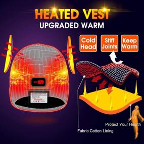 img 1 attached to 🔥 Autocastle Men Women Rechargeable Electric Heated Hat - Stay Warm in Winter with Battery-Powered Heat Skull Beanie