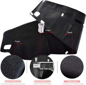 img 4 attached to XUKEY Dashboard Cover for Land Rover LR3 & Range Rover Sport - Premium Dash Cover Mat for Enhanced Protection