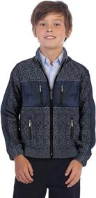 img 3 attached to 👕 Boys' Clothing and Sweaters: Gioberti Brushed Charcoal Cardigan Sweater