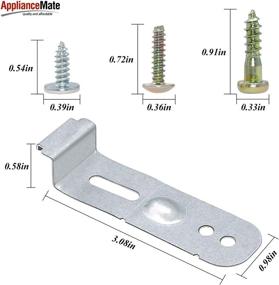 img 1 attached to 🔧 DD94-01002A Dishwasher Assembly-Install Kit: Replaces AP4450818, 2077601, PS4222710 - 2 Mounting Brackets & Screws Included