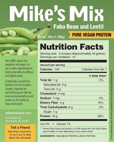 img 3 attached to 🌱 Premium 3 lb Vegan Protein Powder: Mike's Mix Faba Bean and Lentil Blend