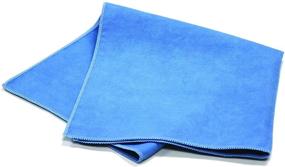 img 3 attached to Arkwright Microfiber Suede Glass Cleaning Cloths - Pack of 12 (16 x 16 in, Blue) - Crystal Clear Shine for a Streak-Free Finish!