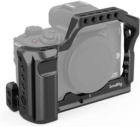 img 4 attached to SmallRig Кейдж M50/M50 II/M5 (Обновленный): Алюминиевый каркас для видеосъемки и создания фильмов с интегрированной ручкой и нато-рельсом для камеры Canon EOS M50/M50 II/M5 2168C