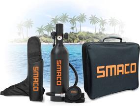 img 4 attached to ⚓️ SMACO 1L Mini Scuba Tank - 15-20 Minutes Diving Support for Underwater Sightseeing, Photography, Boat Cleaning, and Rescue - Diving Equipment