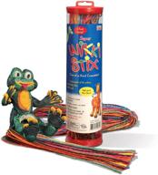 🎨 48 count american-made wikki stix: super long 3 feet, non-toxic, waxed yarn, fidget toy, reusable molding and sculpting playset for arts and crafts fun with kids logo