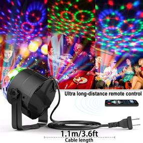 img 2 attached to caivimvn Sound Activated Disco Ball Light: Remote Control DJ Lights with 7 Color Modes for Dance Parties, DJ Bar, Karaoke, Wedding