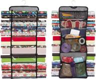 🎁 maximize your gift wrap storage with a double-sided hanging organizer - grey logo