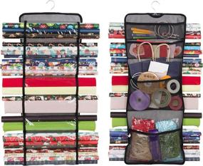 img 4 attached to 🎁 Maximize your Gift Wrap Storage with a Double-Sided Hanging Organizer - Grey