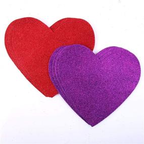 img 2 attached to Ruisita 32 Pieces Valentine's Day Foam Hearts - Large 6 Inch Foam Heart Shapes for DIY Crafts, Non Adhesive, in 4 Colors