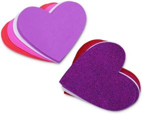 img 1 attached to Ruisita 32 Pieces Valentine's Day Foam Hearts - Large 6 Inch Foam Heart Shapes for DIY Crafts, Non Adhesive, in 4 Colors