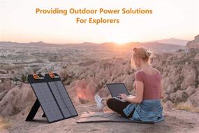 img 3 attached to 🔆 RINKMO Portable Solar Panel - 50W Solar Battery Charger with Light Sensing, 2-4 Parallel Support for Enhanced Power (Max 200W), Waterproof IP65, Ideal Solar Generator for Camping and RV