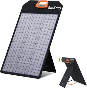 img 4 attached to 🔆 RINKMO Portable Solar Panel - 50W Solar Battery Charger with Light Sensing, 2-4 Parallel Support for Enhanced Power (Max 200W), Waterproof IP65, Ideal Solar Generator for Camping and RV
