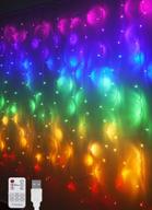 🌈 enchanting rainbow fairy string curtain lights: remote controlled twinkle led icicle rainbow lights for girls' rooms, bedrooms, teen rooms, kids' rooms, unicorn rooms, parties, & holiday décor логотип