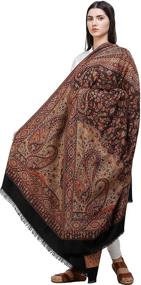 img 3 attached to Exotic India Reversible Jamawar Paisleys Women's Accessories in Scarves & Wraps