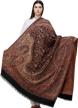 exotic india reversible jamawar paisleys women's accessories in scarves & wraps logo