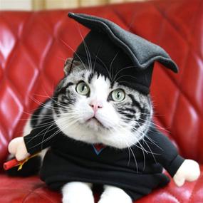 img 2 attached to 🎓 Алфи Пет - Кейд, Костюм выпускника на Хэллоуин: Идеально подходит для вечеринок и особых мероприятий.