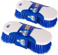 🧽 mr.siga heavy duty scrub brush - pack of 2 - multi purpose logo