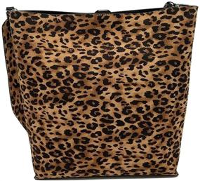 img 3 attached to 👜 Stylish Segater Leopard Reversible Oversized Shoulder Women's Handbags & Wallets: Perfect Shoulder Bags with Versatile Functionality