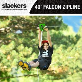 img 3 attached to 🪁 Slackers Falcon Flyer Zipline Backyard: Elevate Your Outdoor Fun!