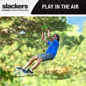 img 2 attached to 🪁 Slackers Falcon Flyer Zipline Backyard: Elevate Your Outdoor Fun!