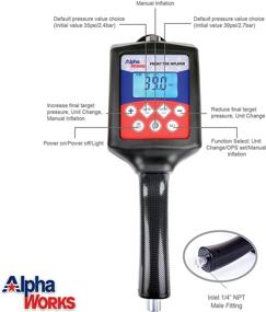 img 3 attached to 🔧 Preset Tire Pressure Gauge with Air Chuck and Hose for Vehicle & Motorcycle Inflation - Effective Tire Pressure Inflator