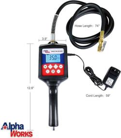 img 2 attached to 🔧 Preset Tire Pressure Gauge with Air Chuck and Hose for Vehicle & Motorcycle Inflation - Effective Tire Pressure Inflator