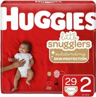 👶 huggies little snugglers baby diapers size 2 - 29 count logo