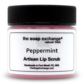 img 4 attached to 💋 Пилинг для губ от The Soap Exchange – аромат мяты: Забота о губах объемом 1.5 унций – пилинг, увлажнение и защита. Сделано в США.