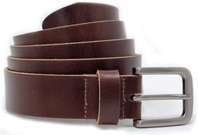 img 1 attached to Ashford Ridge Full Brown Leather Men's Belt Accessories: Elevate Your Style with Quality