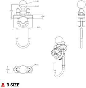 img 2 attached to RAM Zinc Coated U Bolt Mounting