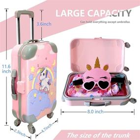 img 2 attached to 🧳 WONDOLL Doll Travel Suitcase with 18 Inch Doll Clothes Accessories
